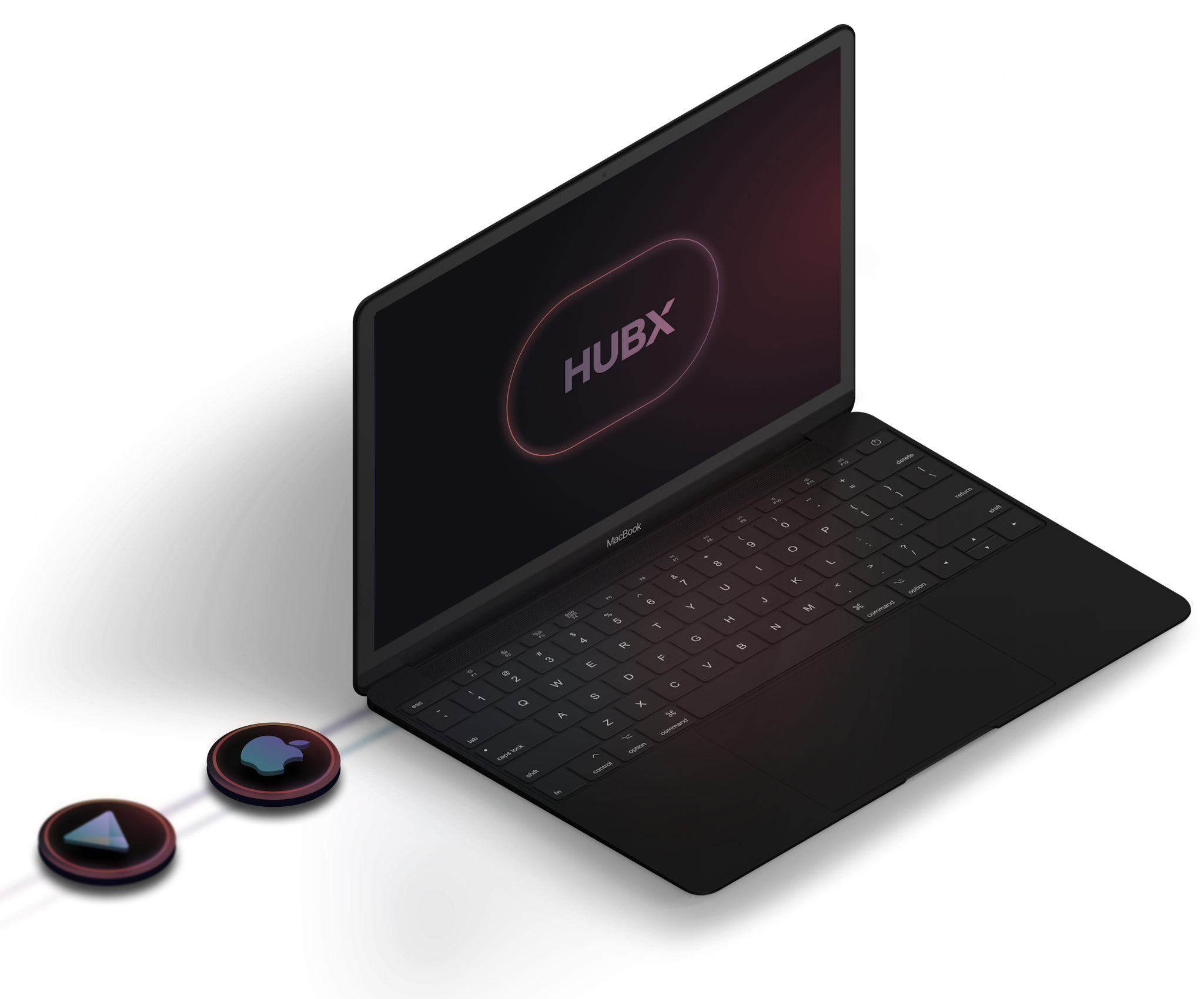 HubX computer producing mobile application